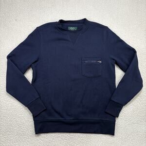 Arthur Beale AB Crewneck Pocket Pullover‎ Mens Size M Navy Sweatshirt